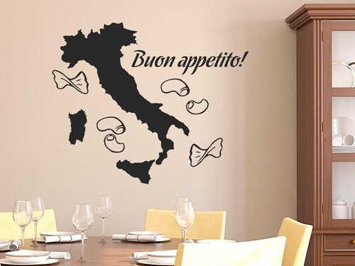 Wandtattoo küche italien - wandtattoo,