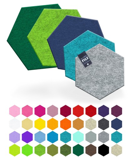 Hexagon filz untersetzer - ,