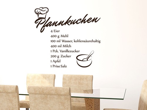 Wandtattoo küche pfannkuchen - wandtattoo,