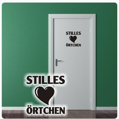 Stilles örtchen türaufkleber - Örtchen,