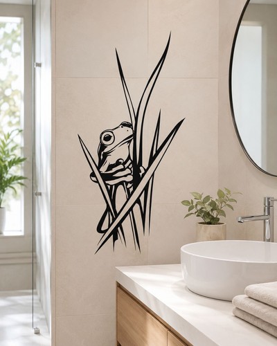 Wandtattoo frosch badezimmer - frosch,