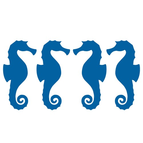 Seepferdchen aufkleber maritim - aufkleber,