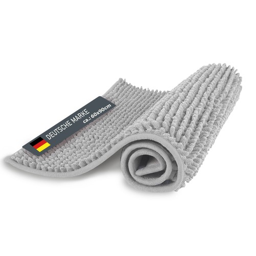 Badteppich chenille 60x90cm - badteppich,