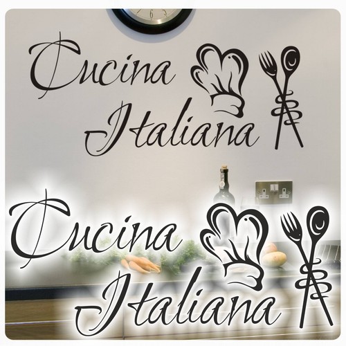 Wandtattoo cucina italiana - wandtattoo,
