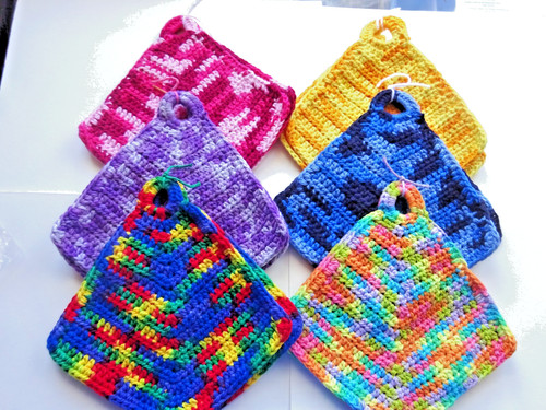 Gabis gehäkelte topflappen - topflappen,