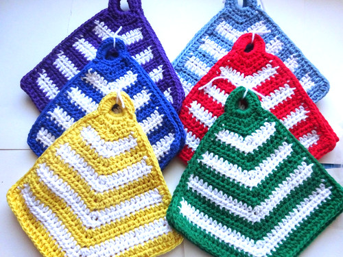 Gabis gehäkelte topflappen - gabis,