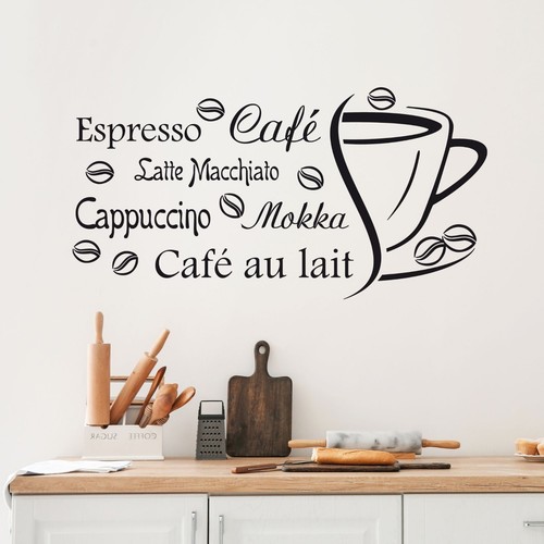 Wandtattoo kaffee küche - wandtattoo,