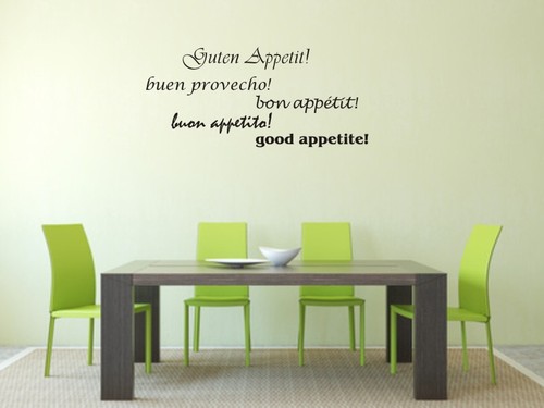 Wandtattoo guten appetit in - guten,